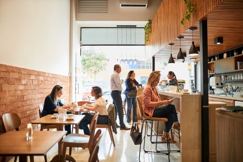 pastors and entrepreneurs in coffee shop